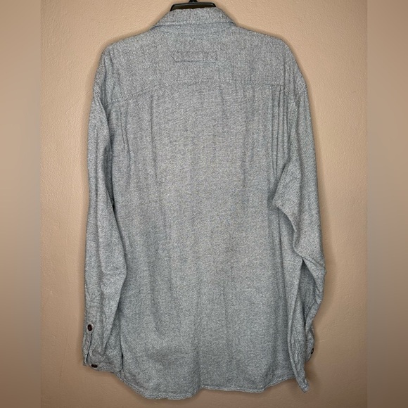 Duluth Trading Co. Kennesaw Relaxed Fit Long Sleeve Shirt in Gray Cotton XL Tall - Picture 7 of 12